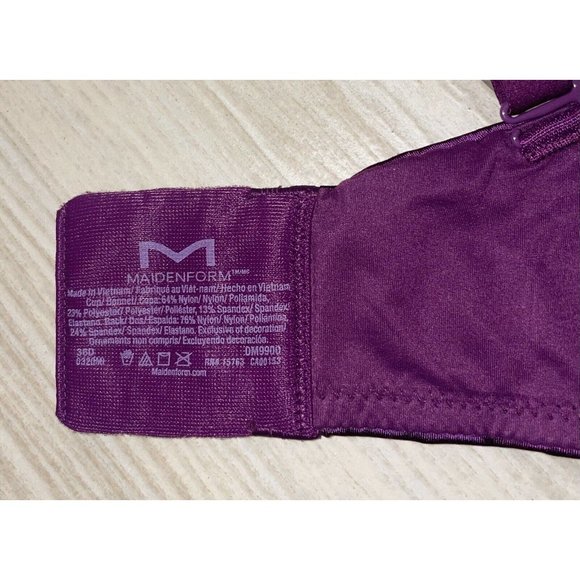 Maidenform DM9900 Love the Lift Push Up Demi Bra Padded UW Lace Womens 36D - Picture 6 of 6